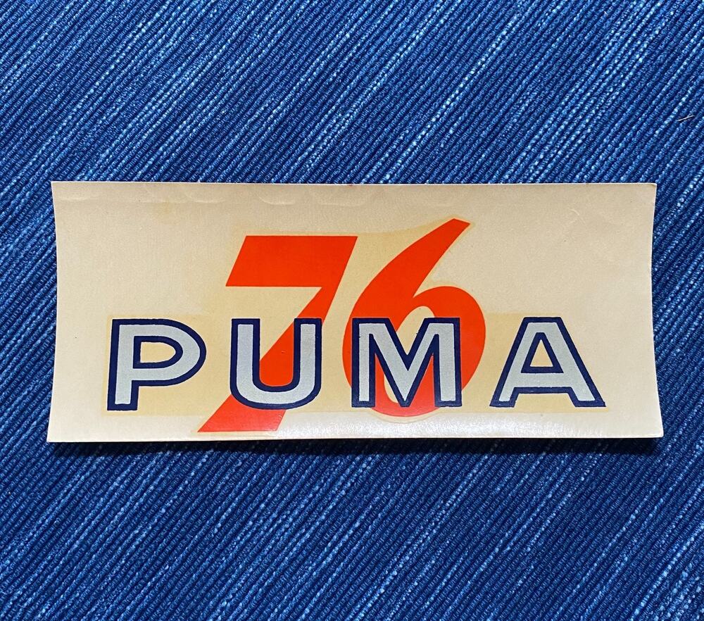 VTG Union 76 Oil Puma Decal Label Gas Station Travel Souvenir Advertising